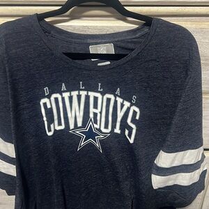 NFL Dallas Cowboys  Tee - Dark Blue and White